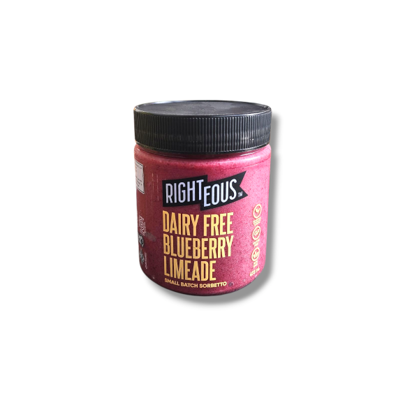 Righteous Dairy Free Blueberry Limeade Sorbetto (473mL)