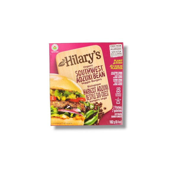 Hilary's Organic Southwest Adzuki Bean Veggie Burgers (182g)