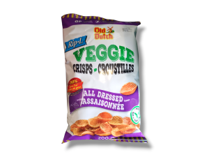 Old Dutch Rip-L Veggie Crisps All Dressed (200g)
