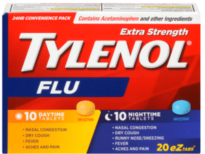 Tylenol Extra Strength FLU (10 daytime & 10 nighttime tablets)