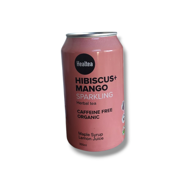 Healtea Hibiscus & Mango Sparkling Herbal Tea (355mL)