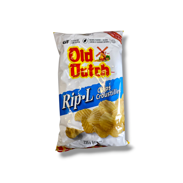 Old Dutch Rip-L Potato Chips (235g)