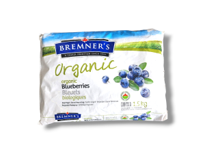 Bremner's Organic Frozen Blueberries (1.5Kg)