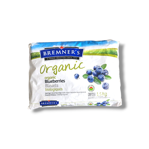 Bremner's Organic Frozen Blueberries (1.5Kg)