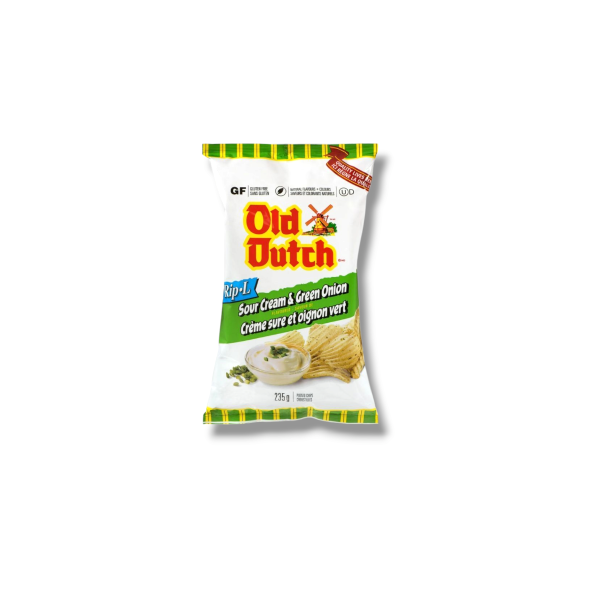 Old Dutch Rip-L Sour Cream & Green Onion (235g)