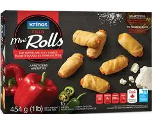 buy Krinos Mini Rolls Red Pepper & Feta Cheese