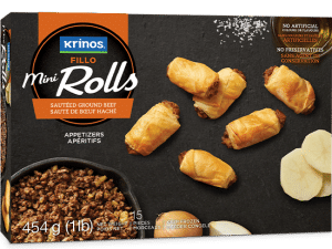 Krinos Mini Rolls Sautéed ground beef (454g)