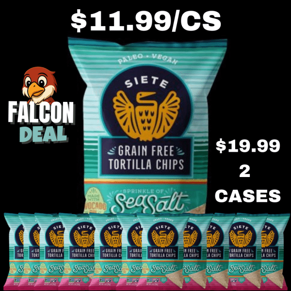 Siete Grain Free Tortilla Chips Sea Salt (12x142g)