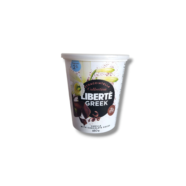 Liberte Greek Vanilla With Chocolate Pieces (650g)