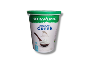 Olympic Organic Greek Plain Yogourt 0% (650g)