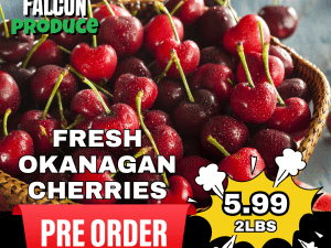 Pre-Order: Fresh Okanagan Cherries – Full Case (18–20 lbs)
