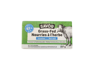 Savor Grass Fed Unsalted Butter (227g)