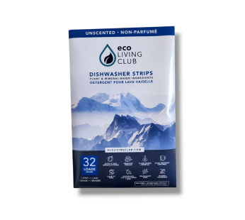 Eco Living Club Unscented Dishwasher Strips (32loads)