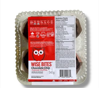 Wise Bites Chocolate Chips Quinoa Muffins (340g)