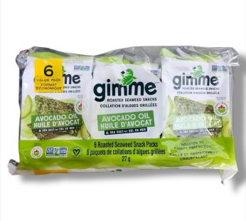 Gimme Avocado Oil Roasted Seaweed Snack Packs (6×4.5g-27g)