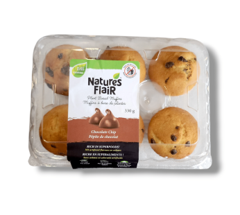 Natures Flair Chocolate Chip Muffins (330g)