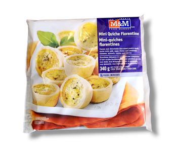 M&M Mini Quiche Florentine (340g)