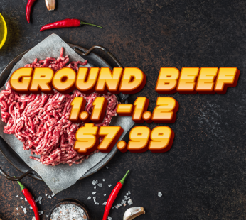 Lean Ground Beef 1.1-1.2Lbs