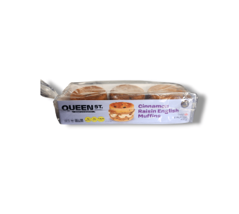 Queen St.Bakery Cinnamon Raisin English Muffins (432g)